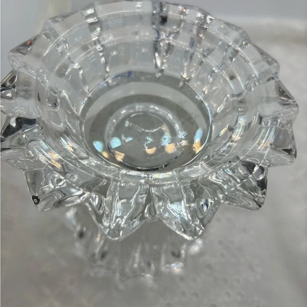 Marquis by Waterford Lead Crystal Omnia Pillar Candle Holder 6”